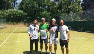 Allenamento a Lugano con Andrej Martin (ATP 115) e Samuel Weissborne
