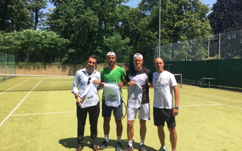Allenamento a Lugano con Andrej Martin (ATP 115) e Samuel Weissborne